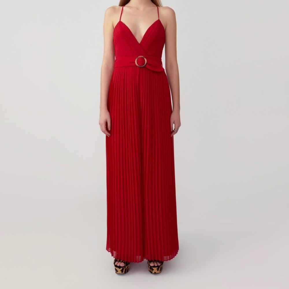 O-Ring Pleated Jumpsuit